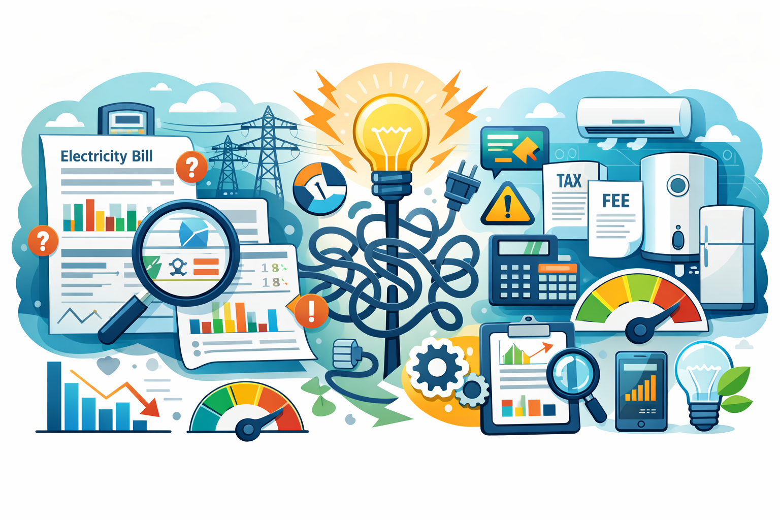 فهم فاتورة الكهرباء الخاصة بك: دليل Adroitlybz الشامل